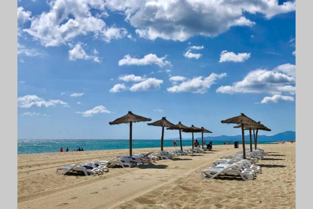 Barcaresa-Villa Sur Le Sable Vue Mer Panoramique Piscine Clim Wifi Le Barcarès Εξωτερικό φωτογραφία