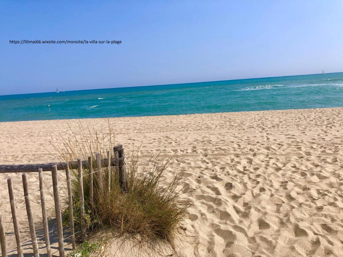 Barcaresa-Villa Sur Le Sable Vue Mer Panoramique Piscine Clim Wifi Le Barcarès Εξωτερικό φωτογραφία